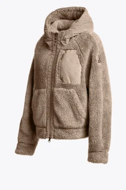 CREAMY - SWEATJACKE MIT DURCHGEHENDEM REIßVERSCHLUSS