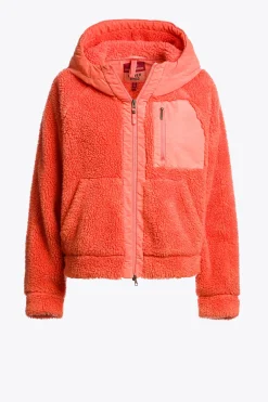 CREAMY - SWEATJACKE MIT DURCHGEHENDEM REIßVERSCHLUSS