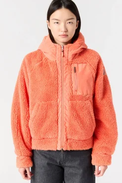 CREAMY - SWEATJACKE MIT DURCHGEHENDEM REIßVERSCHLUSS