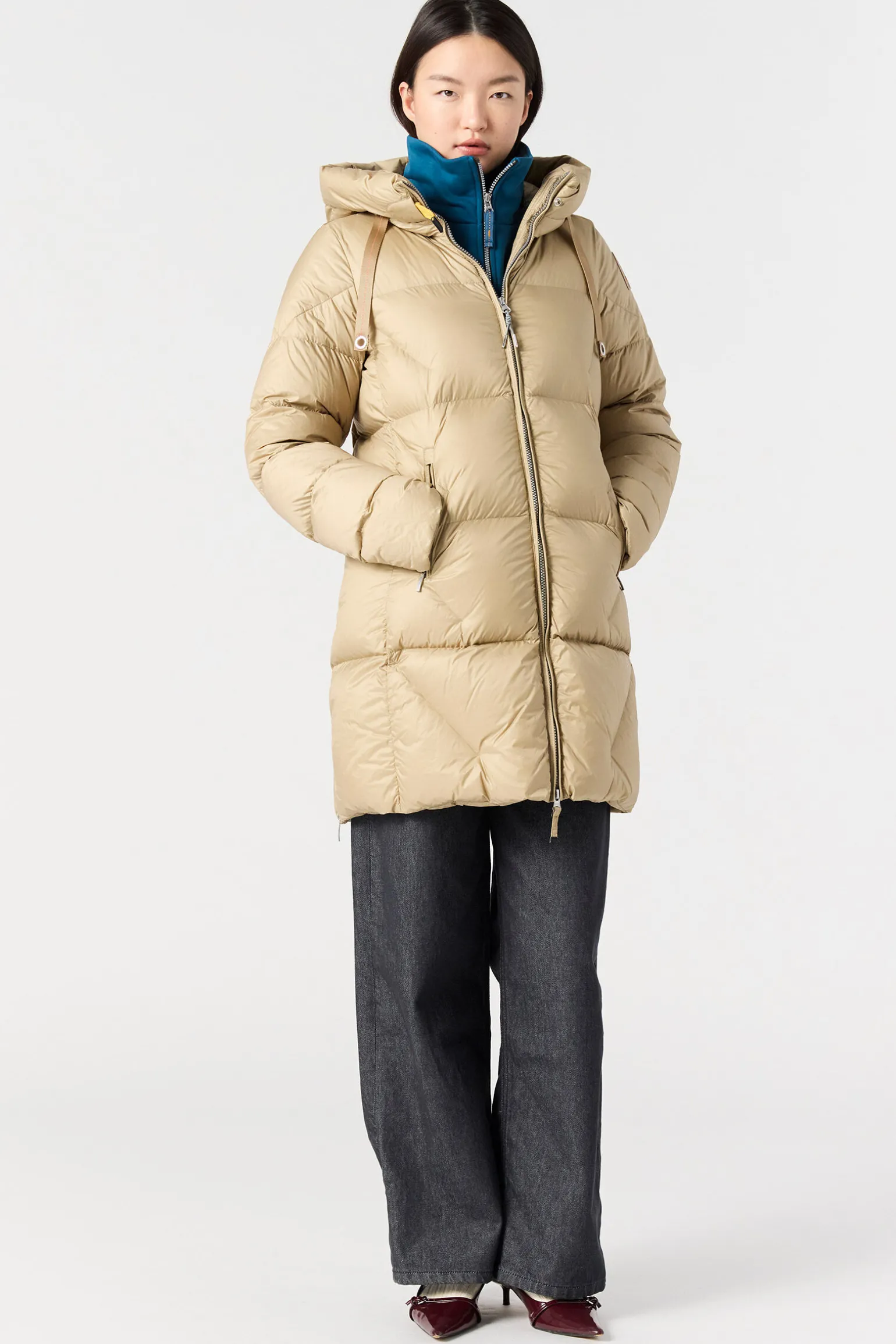 JANET - DAUNENJACKE MIT KAPUZE