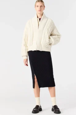 NEZUKO - CARDIGAN MIT DURCHGEHENDEM REISSVERSCHLUSS