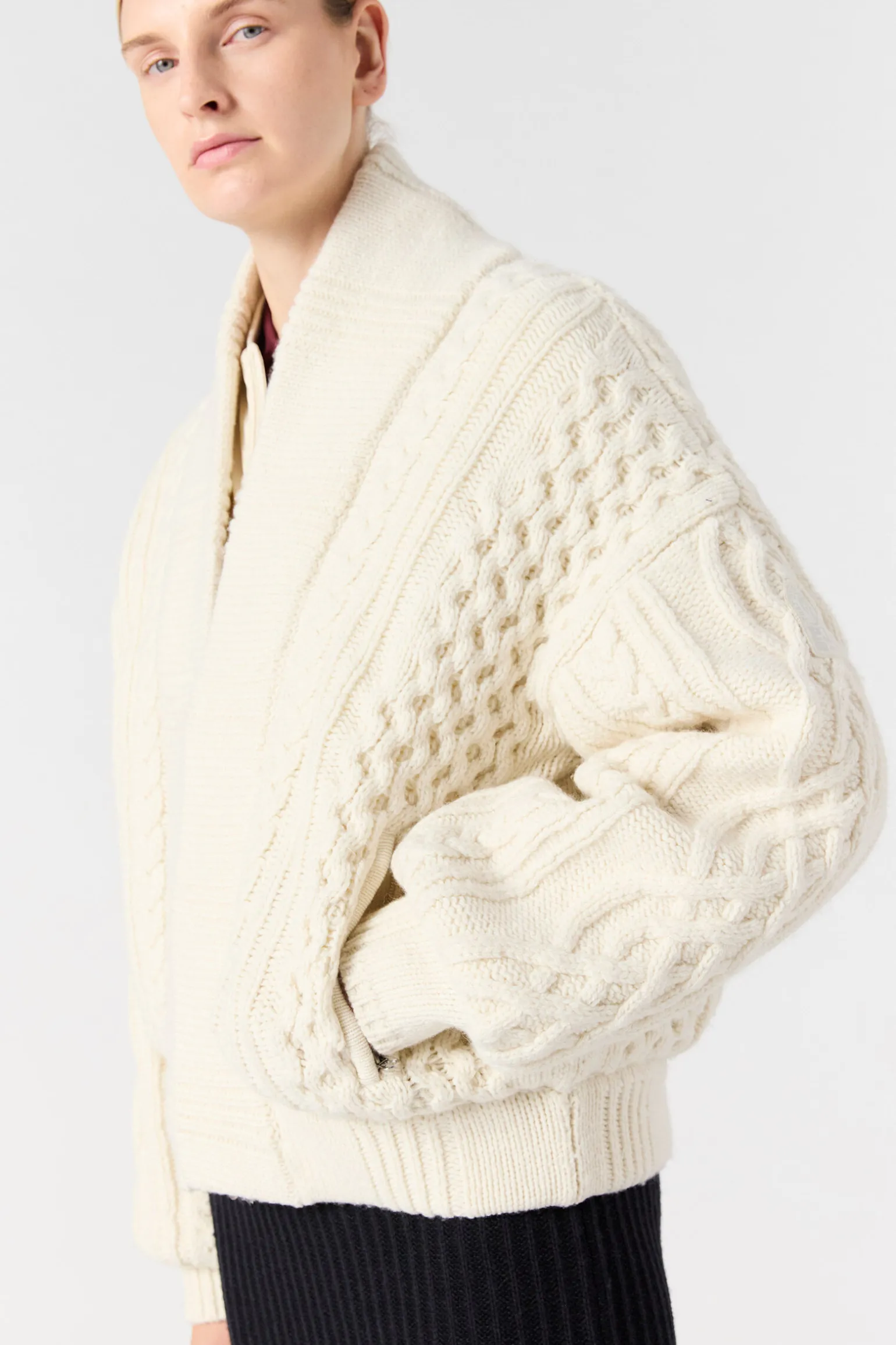 NEZUKO - CARDIGAN MIT DURCHGEHENDEM REISSVERSCHLUSS