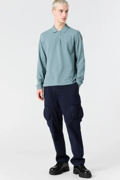 OBERON - LANGARM-POLOSHIRT