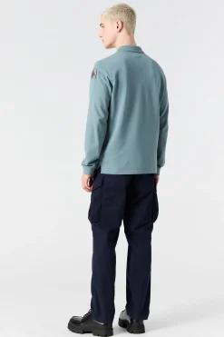 OBERON - LANGARM-POLOSHIRT