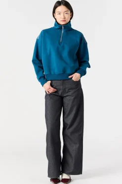 ZENDAYA - SWEATSHIRT MIT HALBEM REIßVERSCHLUSS