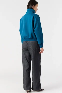 ZENDAYA - SWEATSHIRT MIT HALBEM REIßVERSCHLUSS